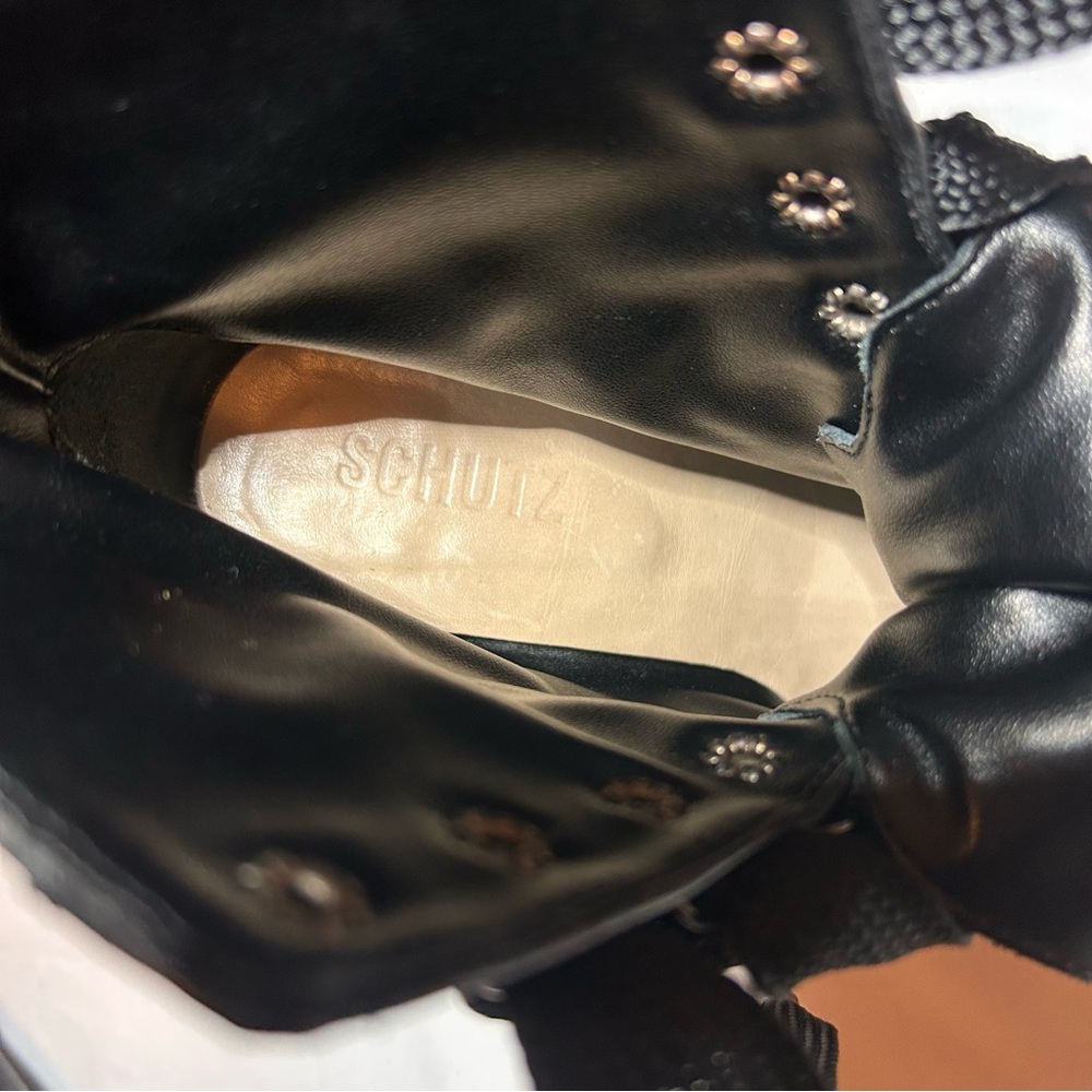 SCHUTZ Black Heeled Boots - Picture 7 of 9